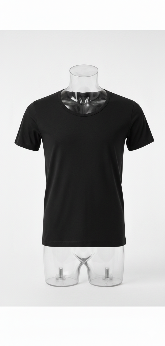 AlSmoudi Tex 100% Cotton Men's Crew Neck T-shirt Tall Fit