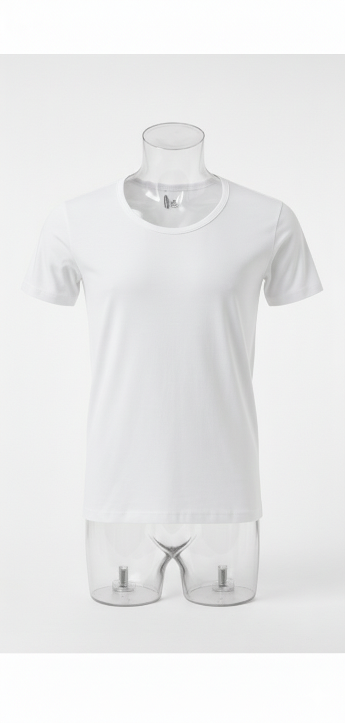 AlSmoudi Tex 100% Cotton Men's Crew Neck T-shirt Tall Fit