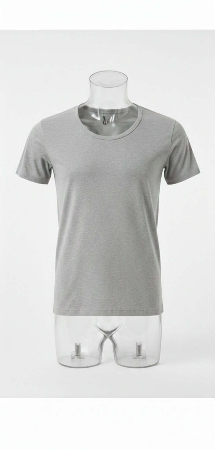 AlSmoudi Tex 100% Cotton Men's Crew Neck T-shirt Tall Fit